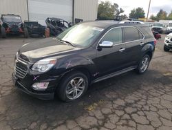 Salvage cars for sale from Copart Woodburn, OR: 2017 Chevrolet Equinox Premier