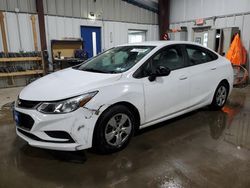 Salvage cars for sale from Copart West Mifflin, PA: 2017 Chevrolet Cruze LS