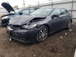 Salvage cars for sale at Chicago Heights, IL auction: 2015 Acura TLX