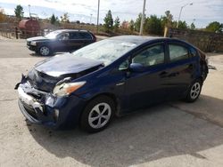 Salvage cars for sale from Copart Gaston, SC: 2014 Toyota Prius