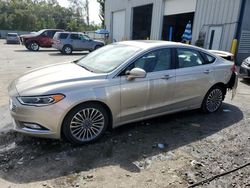 Salvage cars for sale from Copart Savannah, GA: 2018 Ford Fusion TITANIUM/PLATINUM HEV