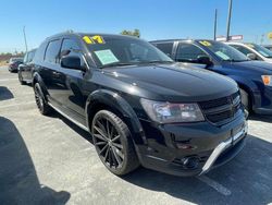 Salvage cars for sale from Copart Bakersfield, CA: 2017 Dodge Journey Crossroad