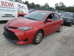 Salvage cars for sale from Copart Madisonville, TN: 2018 Toyota Corolla L