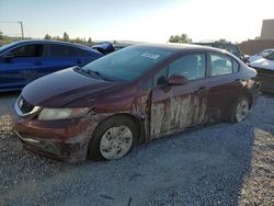 Salvage cars for sale at Mentone, CA auction: 2013 Honda Civic LX