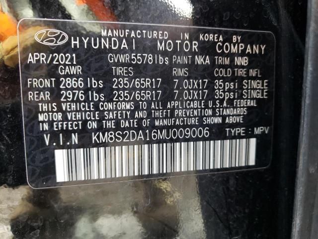 2021 Hyundai Santa FE Blue