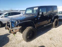 Salvage cars for sale at Nisku, AB auction: 2014 Jeep Wrangler Unlimited Sahara