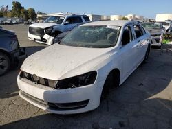 Salvage cars for sale from Copart Martinez, CA: 2013 Volkswagen Passat S