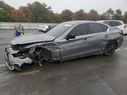 Salvage cars for sale at Brookhaven, NY auction: 2018 Infiniti Q50 Luxe