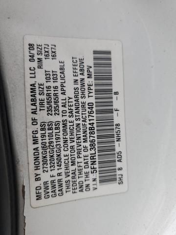 2008 Honda Odyssey EXL