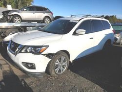 Salvage cars for sale at Assonet, MA auction: 2018 Nissan Pathfinder S