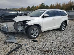 Toyota Highlander Limited salvage cars for sale: 2016 Toyota Highlander Limited