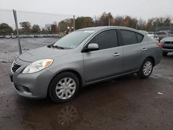 Salvage cars for sale at Pennsburg, PA auction: 2013 Nissan Versa S