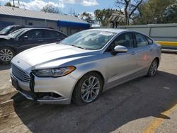 Salvage cars for sale at Wichita, KS auction: 2017 Ford Fusion SE Hybrid