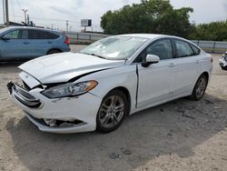 Salvage cars for sale at Oklahoma City, OK auction: 2018 Ford Fusion SE