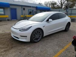 Salvage cars for sale from Copart Wichita, KS: 2020 Tesla Model 3