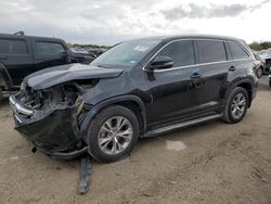 Salvage cars for sale at San Antonio, TX auction: 2015 Toyota Highlander XLE