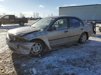 Salvage cars for sale from Copart Rocky View County, AB: 2001 Honda Civic DX