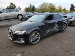 Salvage cars for sale at Portland, OR auction: 2018 Audi A3 Premium