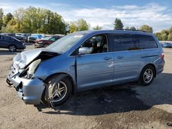 Salvage cars for sale from Copart Portland, OR: 2006 Honda Odyssey Touring