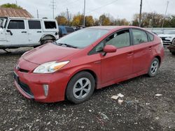 Salvage cars for sale from Copart Columbus, OH: 2012 Toyota Prius