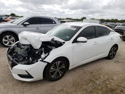 Salvage cars for sale from Copart San Antonio, TX: 2021 Nissan Sentra SV