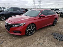 Honda Accord Sport salvage cars for sale: 2018 Honda Accord Sport