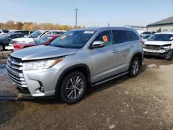 Salvage cars for sale at Louisville, KY auction: 2017 Toyota Highlander Hybrid