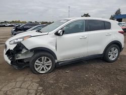 Salvage cars for sale from Copart Woodhaven, MI: 2018 KIA Sportage LX