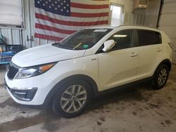 Salvage cars for sale from Copart Lyman, ME: 2014 KIA Sportage LX