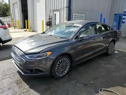 Salvage cars for sale at Savannah, GA auction: 2018 Ford Fusion SE