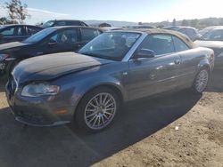 Salvage cars for sale from Copart San Martin, CA: 2009 Audi A4 2.0T Cabriolet Quattro