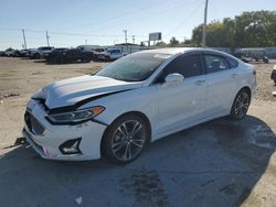 Salvage cars for sale from Copart Oklahoma City, OK: 2019 Ford Fusion Titanium