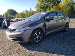 Salvage cars for sale at Portland, OR auction: 2015 Honda Civic SE