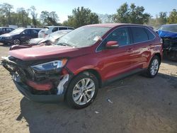 Salvage cars for sale at Baltimore, MD auction: 2022 Ford Edge Titanium