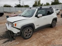 Salvage cars for sale from Copart Oklahoma City, OK: 2017 Jeep Renegade Limited