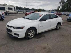 Chevrolet Malibu ls salvage cars for sale: 2018 Chevrolet Malibu LS