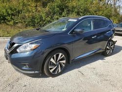 Salvage cars for sale from Copart Milwaukee, WI: 2018 Nissan Murano S