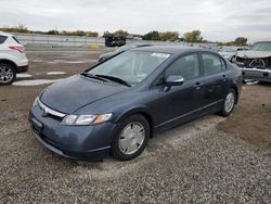 Salvage cars for sale from Copart Kansas City, KS: 2008 Honda Civic Hybrid