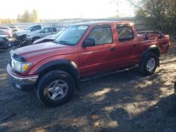 Salvage cars for sale from Copart Arlington, WA: 2002 Toyota Tacoma Double Cab Prerunner