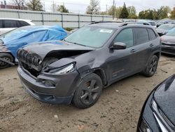 Salvage cars for sale from Copart Lansing, MI: 2016 Jeep Cherokee Latitude