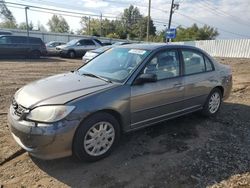 Honda Civic salvage cars for sale: 2004 Honda Civic LX