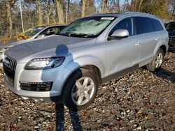 Salvage cars for sale from Copart Cicero, IN: 2014 Audi Q7 Premium Plus