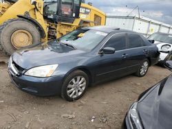 Salvage cars for sale from Copart Hillsborough, NJ: 2007 Honda Accord EX