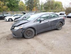 Salvage cars for sale from Copart Ontario Auction, ON: 2013 Honda Civic LX