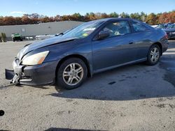 Salvage cars for sale from Copart Exeter, RI: 2007 Honda Accord EX