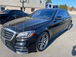 Salvage cars for sale at North Billerica, MA auction: 2019 Mercedes-Benz S 560 4matic