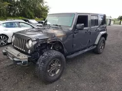 Jeep salvage cars for sale: 2017 Jeep Wrangler Unlimited Sahara