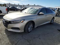 Salvage cars for sale at Vallejo, CA auction: 2018 Honda Accord LX