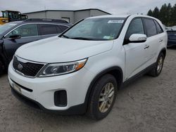 Salvage cars for sale at Leroy, NY auction: 2015 KIA Sorento LX