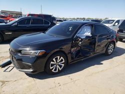 Salvage cars for sale at Grand Prairie, TX auction: 2023 Honda Civic LX